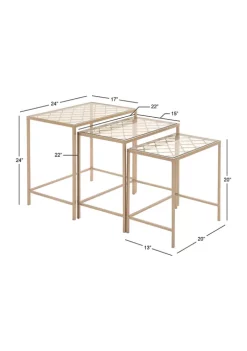 New 💯 Idaho Vandals Contemporary Metal Accent Table - Set of 3 by Monroe Lane 🧨 -Monroe Lane Sales Belk 7708