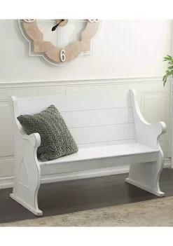 Coupon 💯 Farmhouse Wood Storage Bench by Monroe Lane 🔥 -Monroe Lane Sales Belk 7759