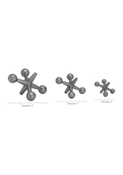 Wholesale 🎉 Modern Metal Sculpture - Set of 3 by Monroe Lane 😉 -Monroe Lane Sales Belk 7764