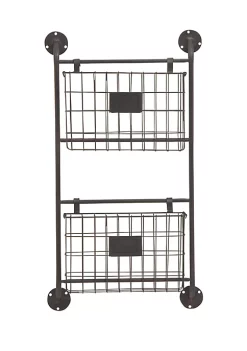 Promo ⌛ Industrial Metal Magazine Rack Holder by Monroe Lane 😍