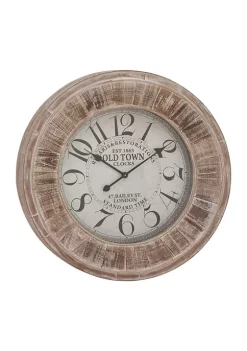 Brand new 😀 Vintage Wood Wall Clock by Monroe Lane 🌟 -Monroe Lane Sales Belk 7813