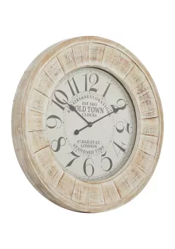 Brand new 😀 Vintage Wood Wall Clock by Monroe Lane 🌟 -Monroe Lane Sales Belk 7815