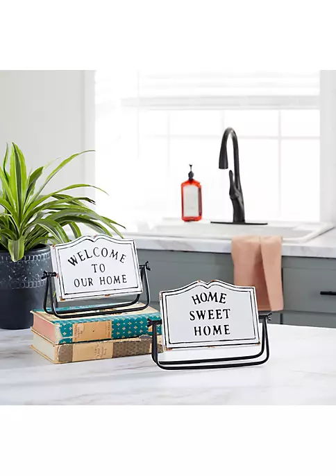 Cheapest ❤️ Farmhouse Metal Decorative Sign - Set of 2 by Monroe Lane ✔️ 2 Cheapest ❤️ Farmhouse Metal Decorative Sign - Set of 2 by Monroe Lane ✔️ - Image 2