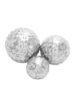 Promo 😀 Glam Aluminum Orbs & Vase Filler - Set of 3 by Monroe Lane ❤️