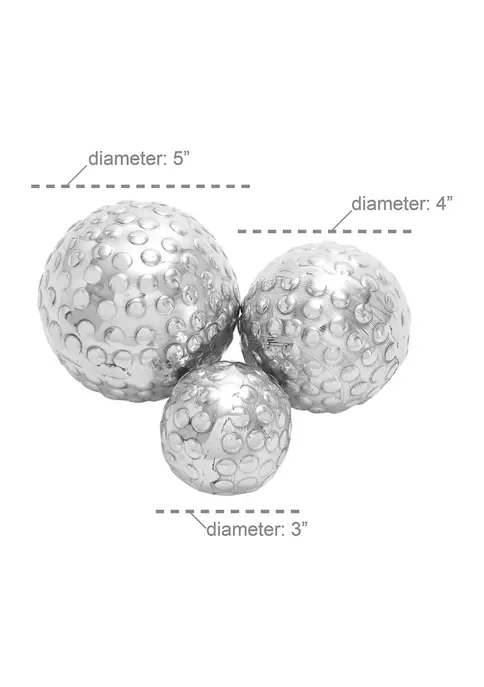 Promo 😀 Glam Aluminum Orbs & Vase Filler - Set of 3 by Monroe Lane ❤️ 4 Promo 😀 Glam Aluminum Orbs & Vase Filler - Set of 3 by Monroe Lane ❤️ - Image 4
