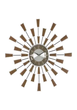 Discount 🥰 Modern Metal Wall Clock by Monroe Lane 🛒