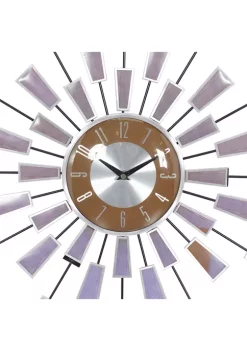 Discount 🥰 Modern Metal Wall Clock by Monroe Lane 🛒 -Monroe Lane Sales Belk 7871