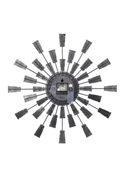Discount 🥰 Modern Metal Wall Clock by Monroe Lane 🛒 -Monroe Lane Sales Belk 7873