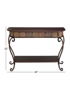 Best deal 🛒 Traditional Metal Console Table by Monroe Lane 🔔 -Monroe Lane Sales Belk 7878