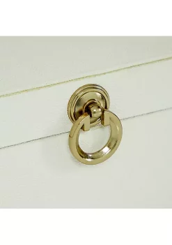 New 🔥 Glam Faux Leather Box - Set of 2 by Monroe Lane ❤️ -Monroe Lane Sales Belk 7916