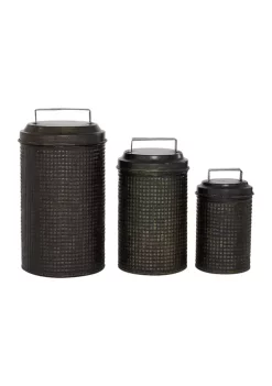 Top 10 🥰 Farmhouse Metal Canisters - Set of 3 by Monroe Lane 😀 -Monroe Lane Sales Belk 7975