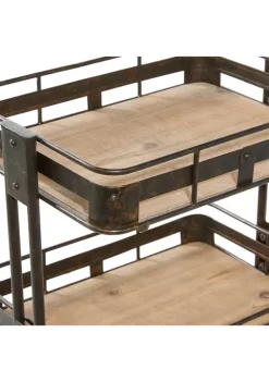 Promo 🛒 Industrial Metal Storage Cart by Monroe Lane ✔️ -Monroe Lane Sales Belk 8005