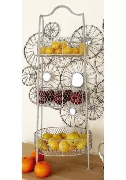 Discount 🔔 Farmhouse Metal Storage Cart by Monroe Lane 😀