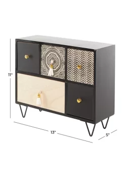 Best Pirce 🤩 Eclectic Wood Jewelry Box by Monroe Lane 🛒 -Monroe Lane Sales Belk 8047