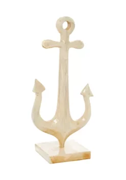 Cheapest βοΈ Teak Wood Coastal Anchor Sculpture by Monroe Lane π