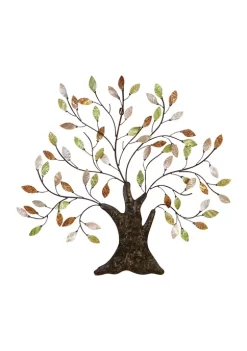 Best Sale 👏 Metal Capiz Tree Wall Art by Monroe Lane 🧨 -Monroe Lane Sales Belk 8159