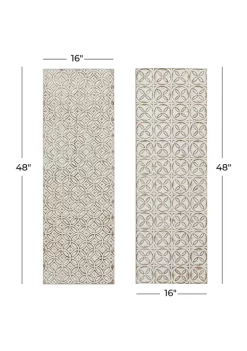 New 👏 Traditional Wood Wall Decor - Set of 2 by Monroe Lane 🧨 -Monroe Lane Sales Belk 8191