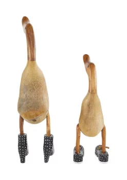 Cheapest 🌟 Farmhouse Bamboo Sculpture - Set of 2 by Monroe Lane ✔️ -Monroe Lane Sales Belk 8199