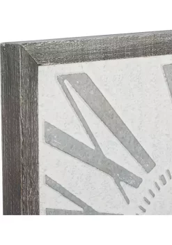 Wholesale ⌛ Farmhouse Metal Wall Clock by Monroe Lane 🔥 -Monroe Lane Sales Belk 8209