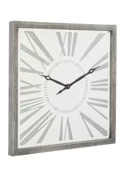 Wholesale ⌛ Farmhouse Metal Wall Clock by Monroe Lane 🔥 -Monroe Lane Sales Belk 8211