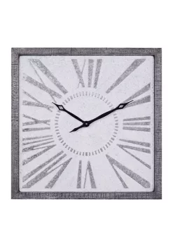 Wholesale ⌛ Farmhouse Metal Wall Clock by Monroe Lane 🔥 -Monroe Lane Sales Belk 8212