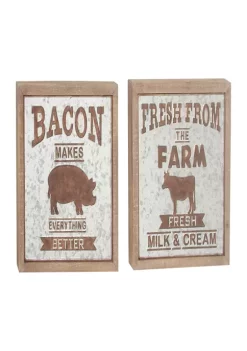 Brand new π Fir Farmhouse Wall DΓ©cor - Set of 2 by Monroe Lane π₯°