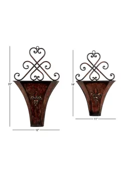 Best reviews of 👏 Traditional Metal Planter - Set of 2 by Monroe Lane 👏 -Monroe Lane Sales Belk 8239