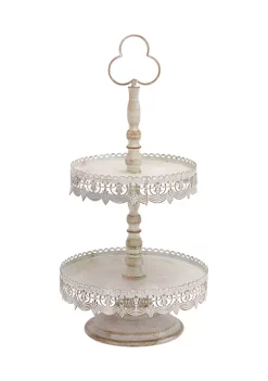 Outlet 🧨 Farmhouse Metal Tiered Server by Monroe Lane 🛒