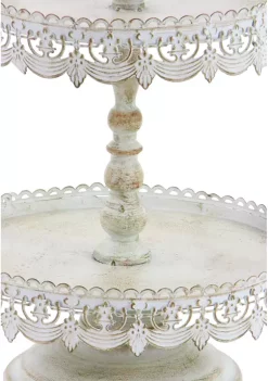 Outlet 🧨 Farmhouse Metal Tiered Server by Monroe Lane 🛒 -Monroe Lane Sales Belk 8255