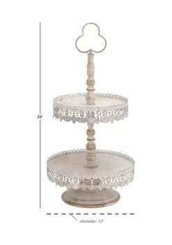Outlet 🧨 Farmhouse Metal Tiered Server by Monroe Lane 🛒 -Monroe Lane Sales Belk 8256