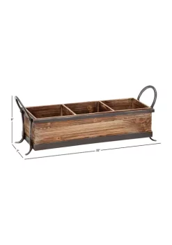 Promo 😉 Farmhouse Wood Tray by Monroe Lane ⭐ -Monroe Lane Sales Belk 8262