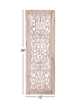 Hot Sale 👏 Traditional Mango Wood Wall Decor by Monroe Lane 😀 -Monroe Lane Sales Belk 8267