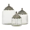 Deals 🔥 Traditional Glass Decorative Jars - Set of 3 by Monroe Lane ✨