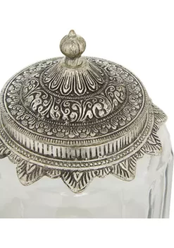 Deals 🔥 Traditional Glass Decorative Jars - Set of 3 by Monroe Lane ✨ -Monroe Lane Sales Belk 8306