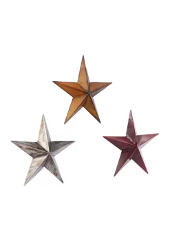 Promo 😉 Rustic Metal Wall Decor - Set of 3 by Monroe Lane 🌟 -Monroe Lane Sales Belk 8350