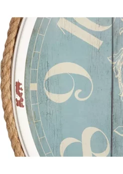 Best Sale 🛒 Coastal Metal Wall Clock by Monroe Lane 😀 -Monroe Lane Sales Belk 8354