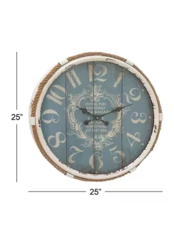 Best Sale 🛒 Coastal Metal Wall Clock by Monroe Lane 😀 -Monroe Lane Sales Belk 8355
