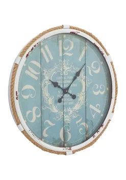 Best Sale 🛒 Coastal Metal Wall Clock by Monroe Lane 😀 -Monroe Lane Sales Belk 8356