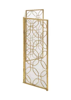 Promo ⌛ Contemporary Metal Fireplace Screen by Monroe Lane ✨ -Monroe Lane Sales Belk 8400