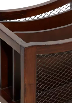 Best Sale 🧨 Traditional Wood Magazine Holder by Monroe Lane ✨ -Monroe Lane Sales Belk 8435