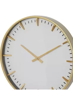 Discount ⌛ Contemporary Glass Wall Clock by Monroe Lane 🤩 -Monroe Lane Sales Belk 8441