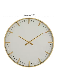 Discount ⌛ Contemporary Glass Wall Clock by Monroe Lane 🤩 -Monroe Lane Sales Belk 8442