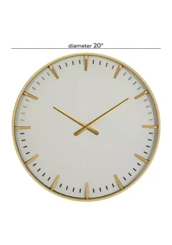 Discount ⌛ Contemporary Glass Wall Clock by Monroe Lane 🤩 -Monroe Lane Sales Belk 8444