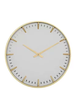 Discount ⌛ Contemporary Glass Wall Clock by Monroe Lane 🤩 -Monroe Lane Sales Belk 8446