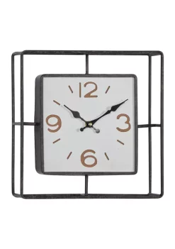 Discount 🤩 Contemporary Metal Wall Clock by Monroe Lane ⭐