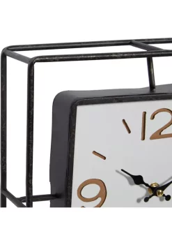 Discount 🤩 Contemporary Metal Wall Clock by Monroe Lane ⭐ -Monroe Lane Sales Belk 8503