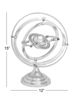 Best Pirce 🛒 Contemporary Aluminum Globe by Monroe Lane ⌛ -Monroe Lane Sales Belk 8524