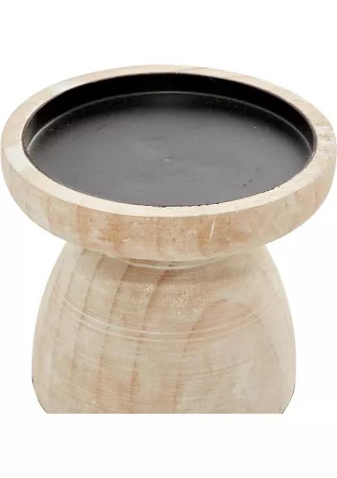 New ❤️ Coastal Wood Candle Holder - Set of 3 by Monroe Lane ⌛ 3 New ❤️ Coastal Wood Candle Holder - Set of 3 by Monroe Lane ⌛ - Image 3