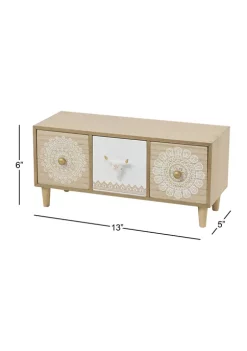 Wholesale 😀 Eclectic Wood Jewelry Box by Monroe Lane 😉 -Monroe Lane Sales Belk 8549
