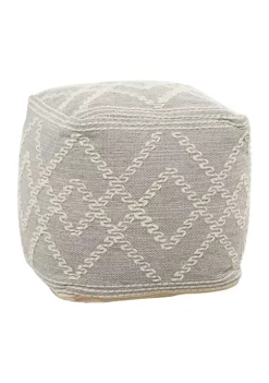 Promo 👏 Bohemian Fabric Pouf by Monroe Lane ✨